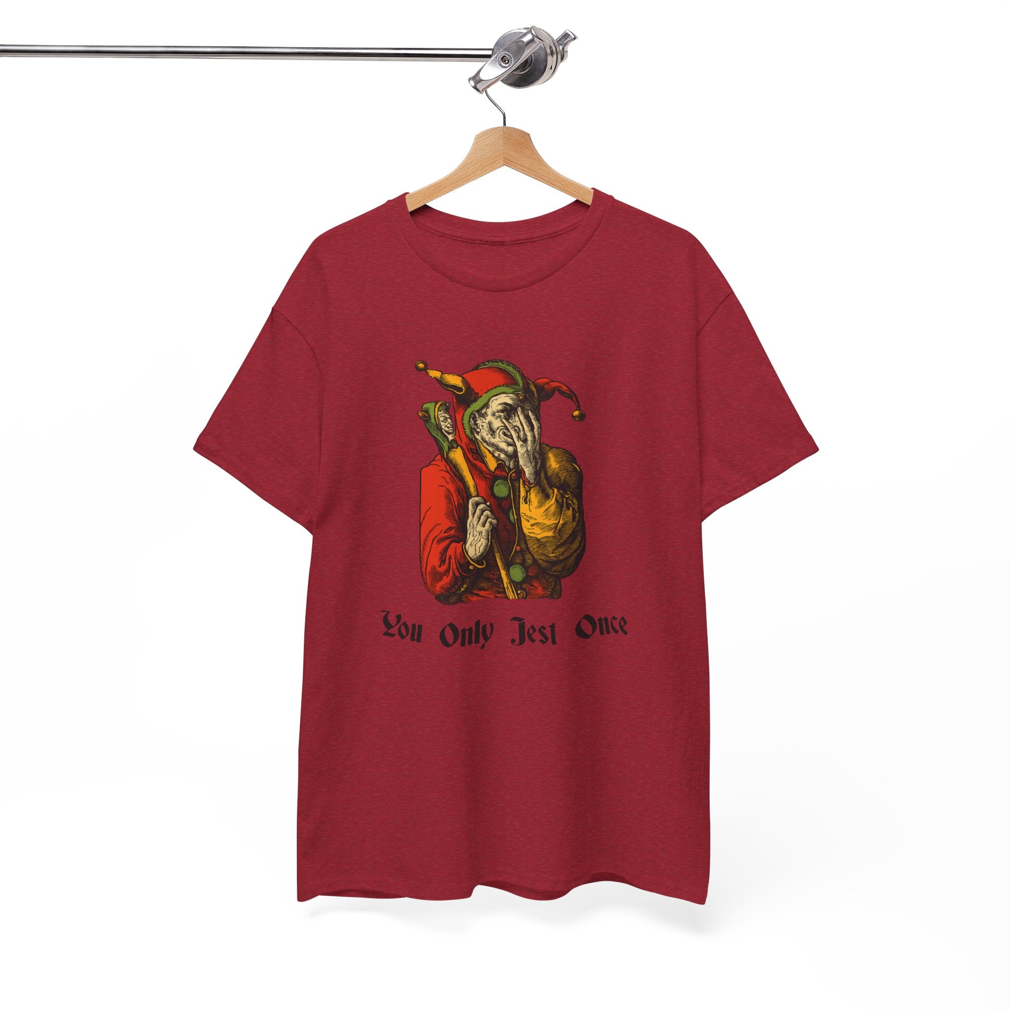 "You Only Jest Once" Unisex Heavy Cotton Tee