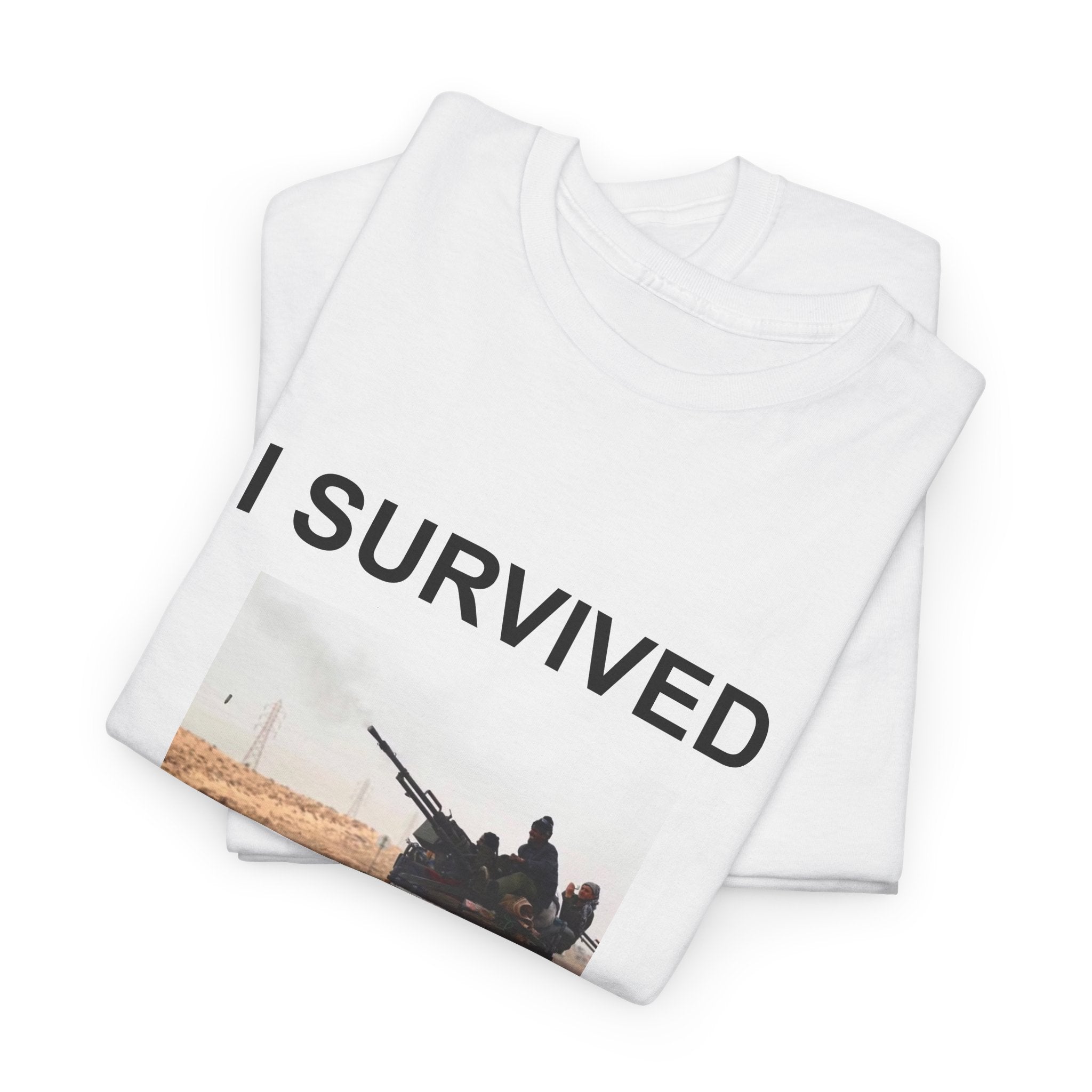 "I Survived" Unisex Heavy Cotton Tee