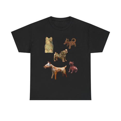 "Dog Statue Party" Unisex Heavy Cotton Tee