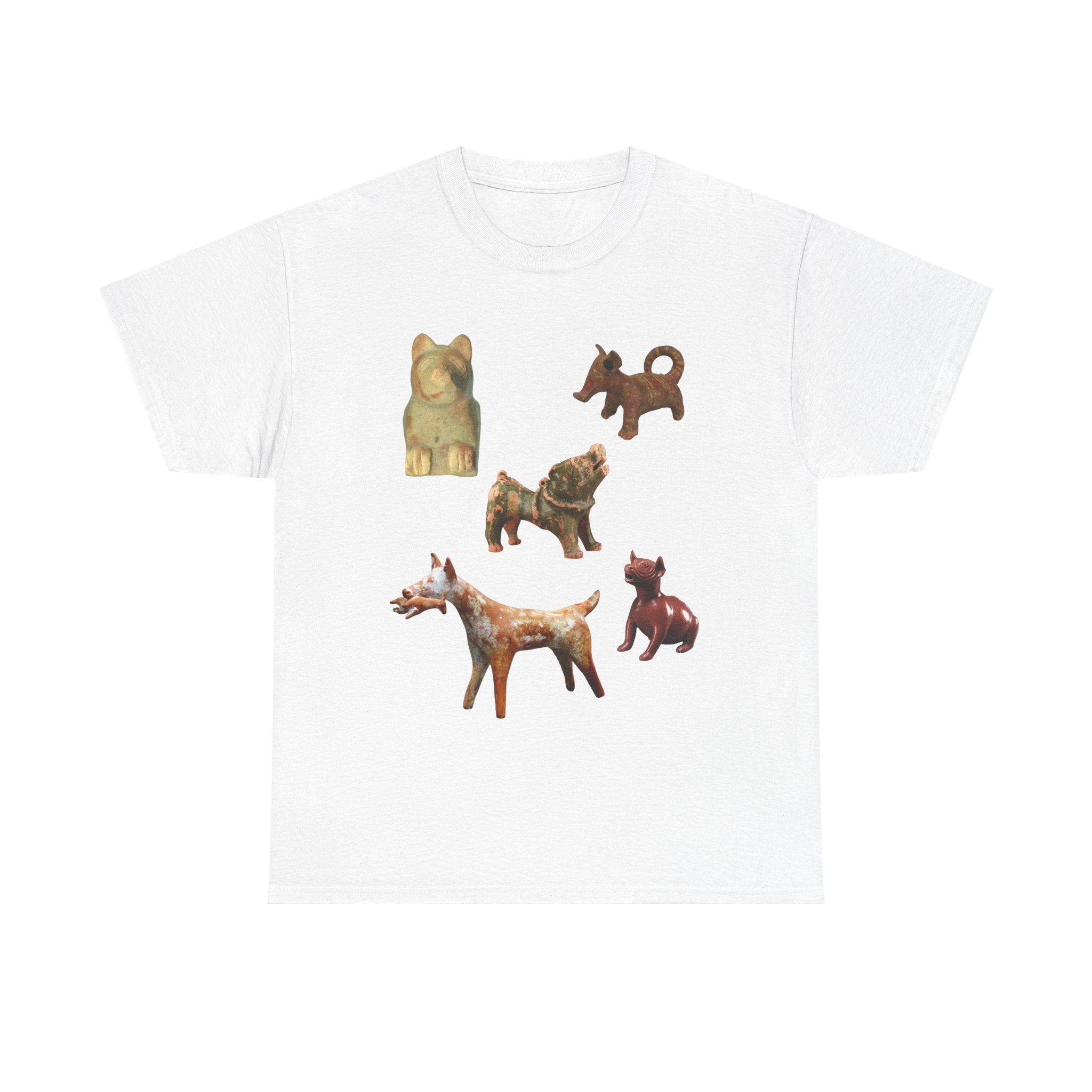 "Dog Statue Party" Unisex Heavy Cotton Tee