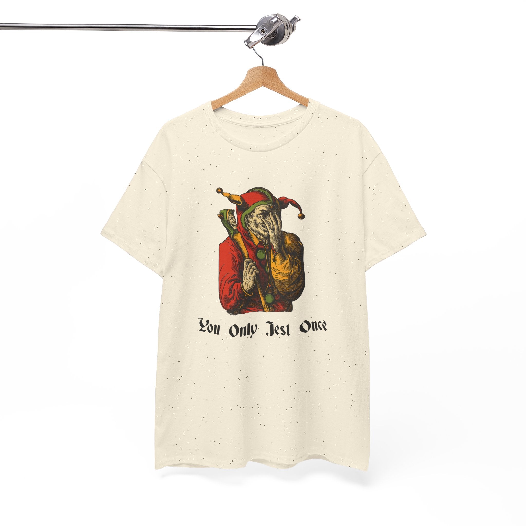 "You Only Jest Once" Unisex Heavy Cotton Tee