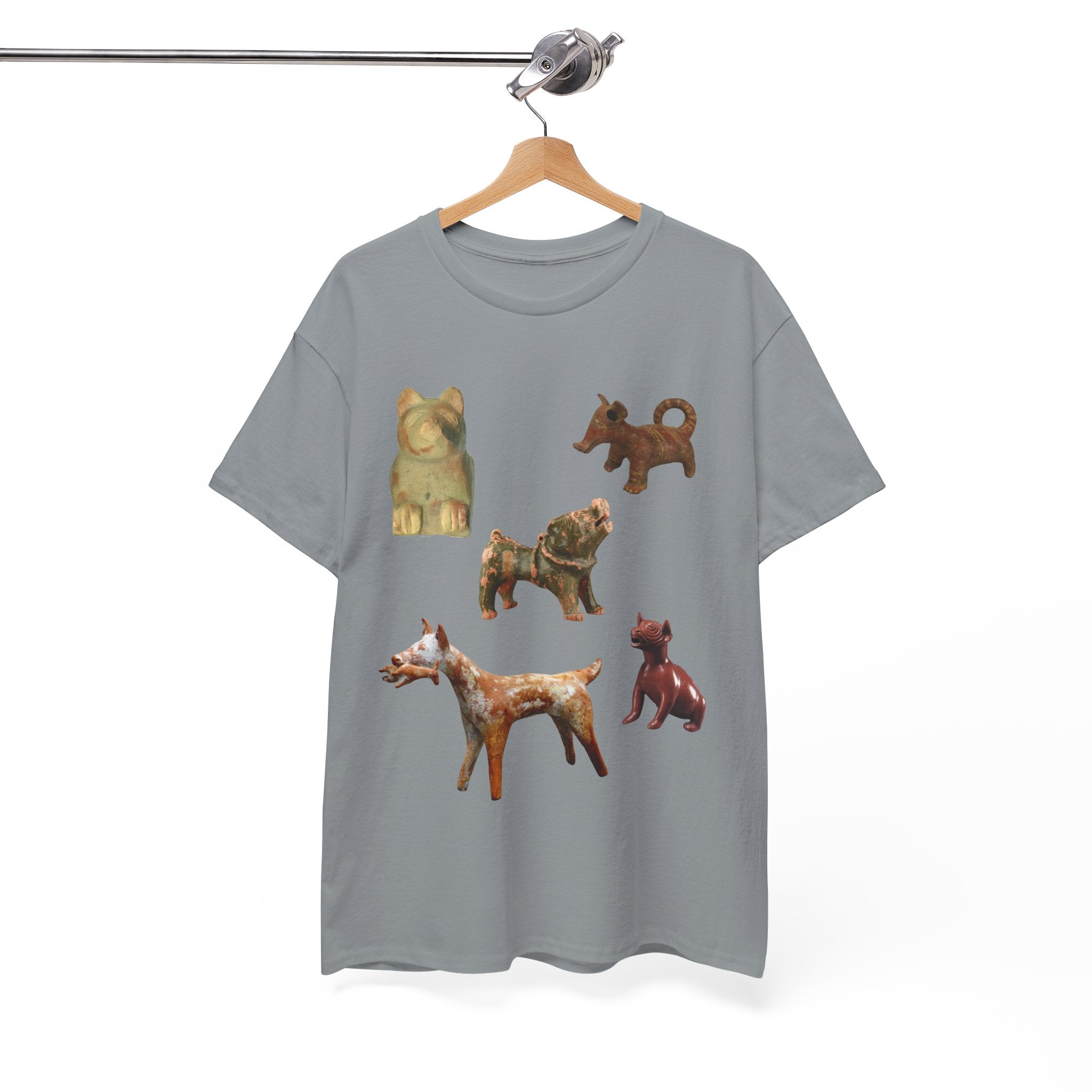 "Dog Statue Party" Unisex Heavy Cotton Tee